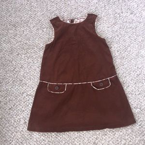 Strasburg Girls Brown Corduroy Dress